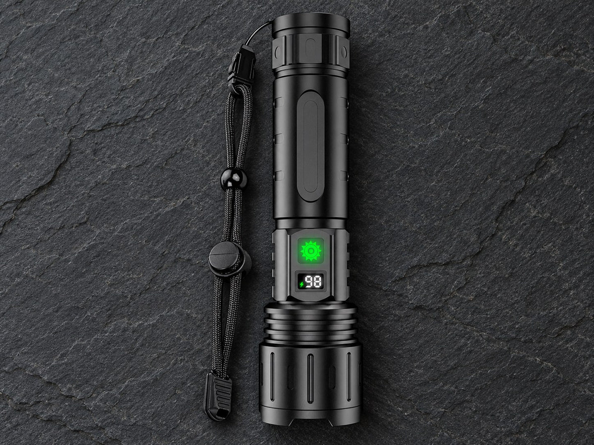 Night-Reach Rechargeable Zoom Flashlight