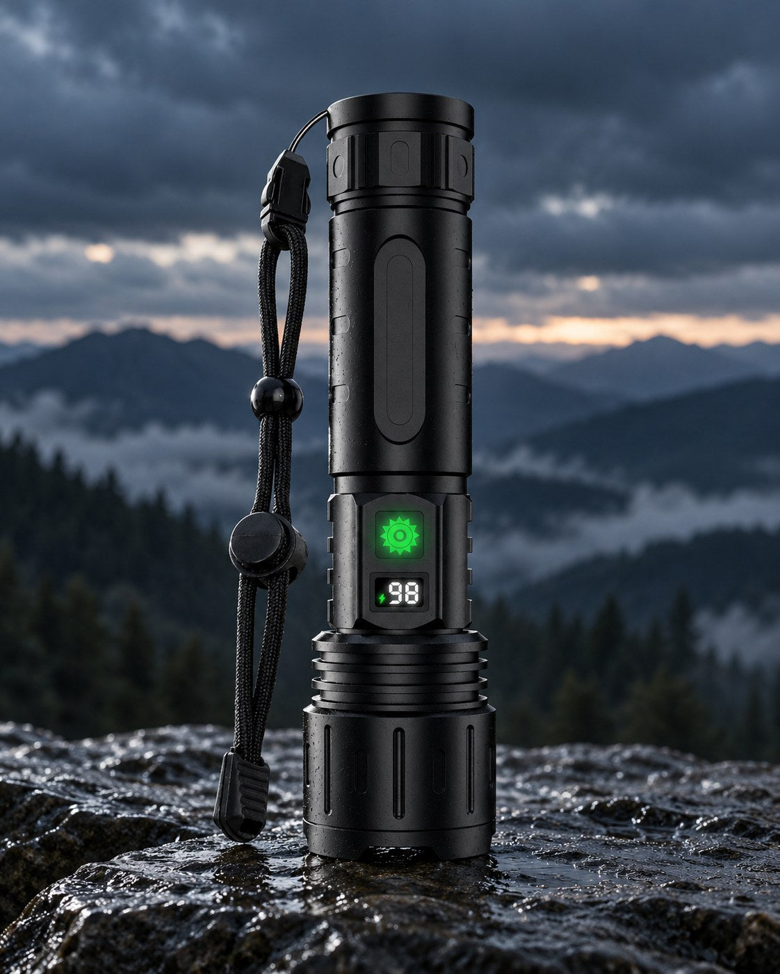 Night-Reach Rechargeable Zoom Flashlight