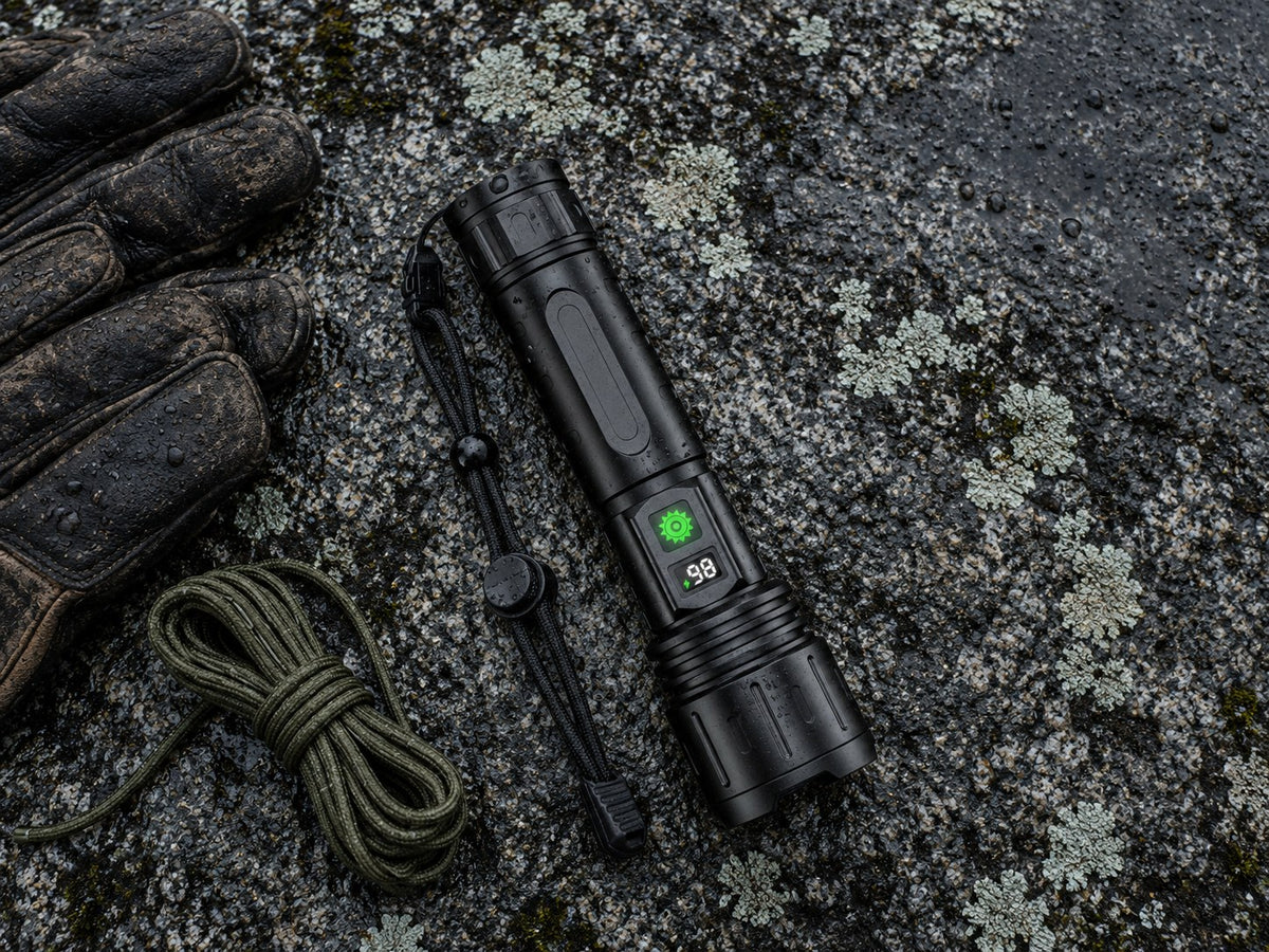 Night-Reach Rechargeable Zoom Flashlight