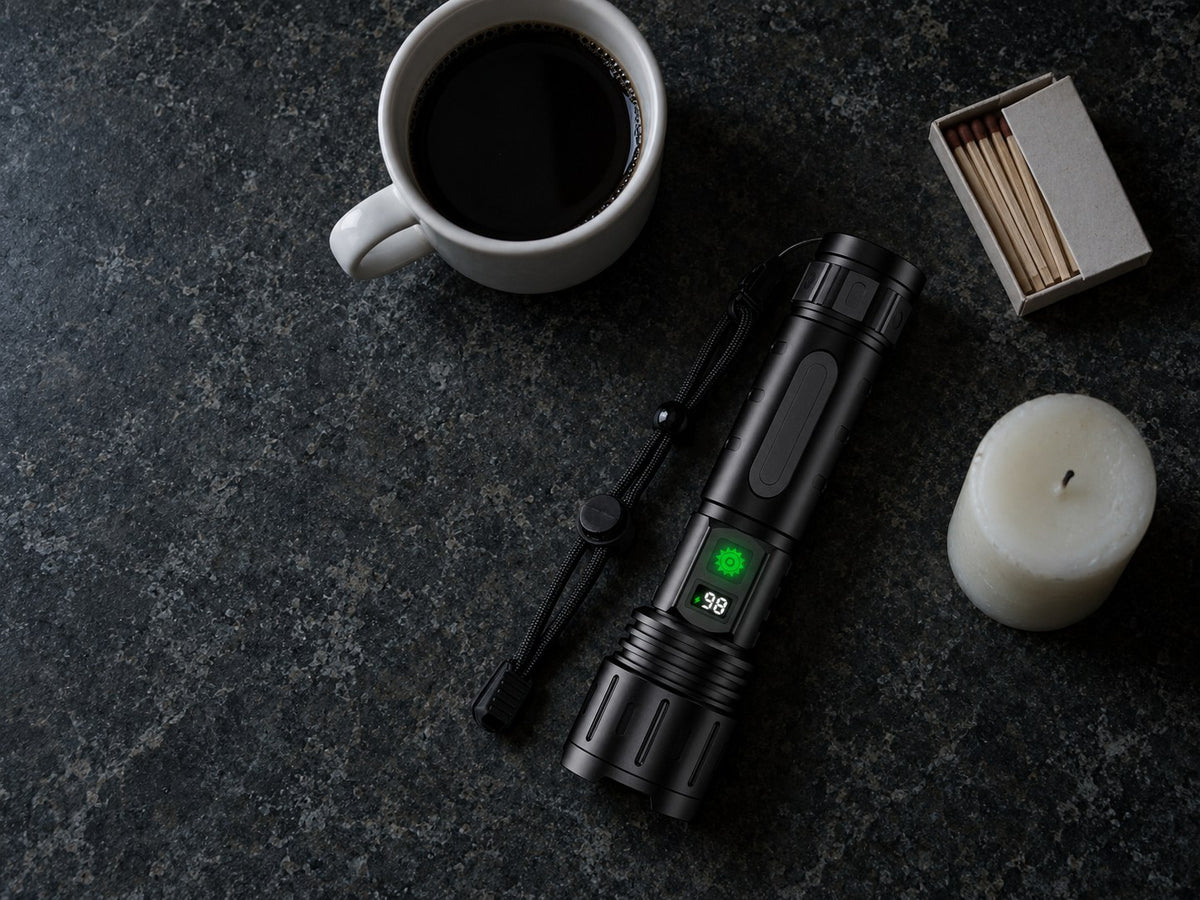 Night-Reach Rechargeable Zoom Flashlight