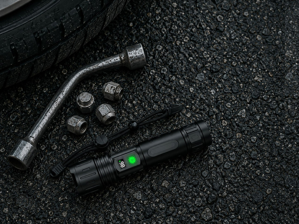 Night-Reach Rechargeable Zoom Flashlight